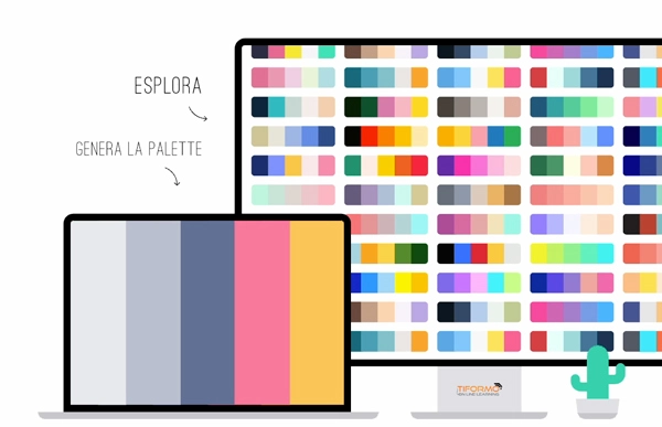 e-learning design palette colori